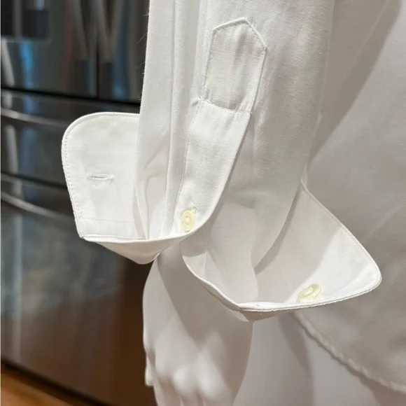 Christine Alexander Elegant White Cat and Bow Rhinestone Button Down Blouse M - Picture 13 of 13